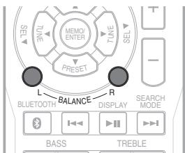 SHERWOOD SH-RX4508 - Réglage de la balance audio (gauche et droite) - 1