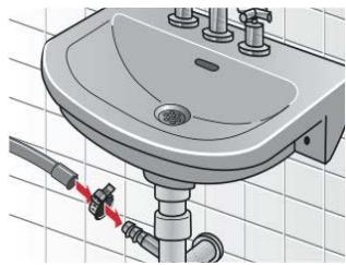 NEFF V6540X1EU - Évacuation dans un siphon - 1