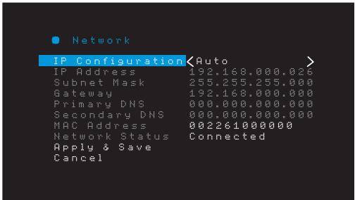 HARMAN KARDON AVRI71 - Configuration du réseau - 1