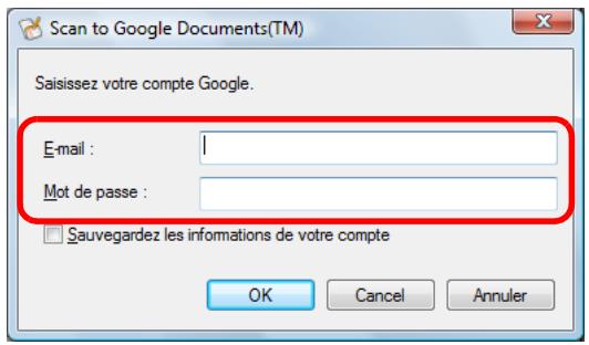 FUJIFILM SCAN SNAP IX500 - Cliquez sur l'icône scan to google documents(tm) - 2