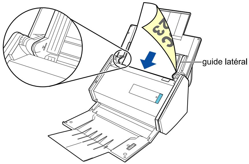 FUJIFILM SCAN SNAP IX500 - Placez les documents sur le plateau d'alimentation de l'aad (couvercle). - 1