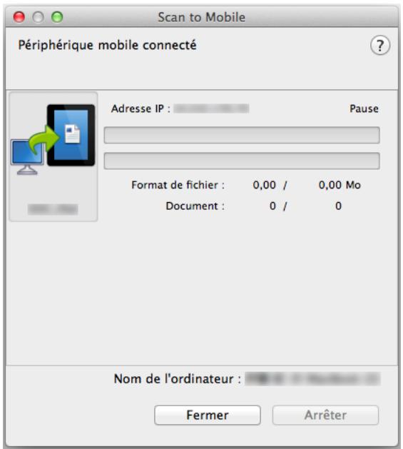 FUJIFILM SCAN SNAP IX500 - Connectez-vous sur votre ordinateur depuis le périphérique mobile. - 1