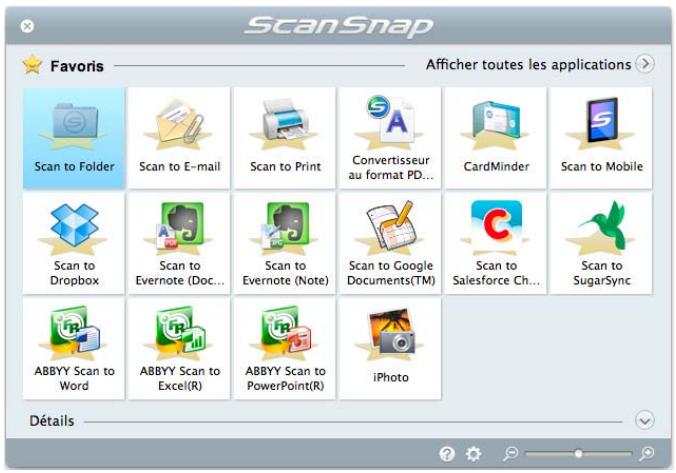 FUJIFILM SCAN SNAP IX500 - Menu scansnap manager (mac OS) - 5