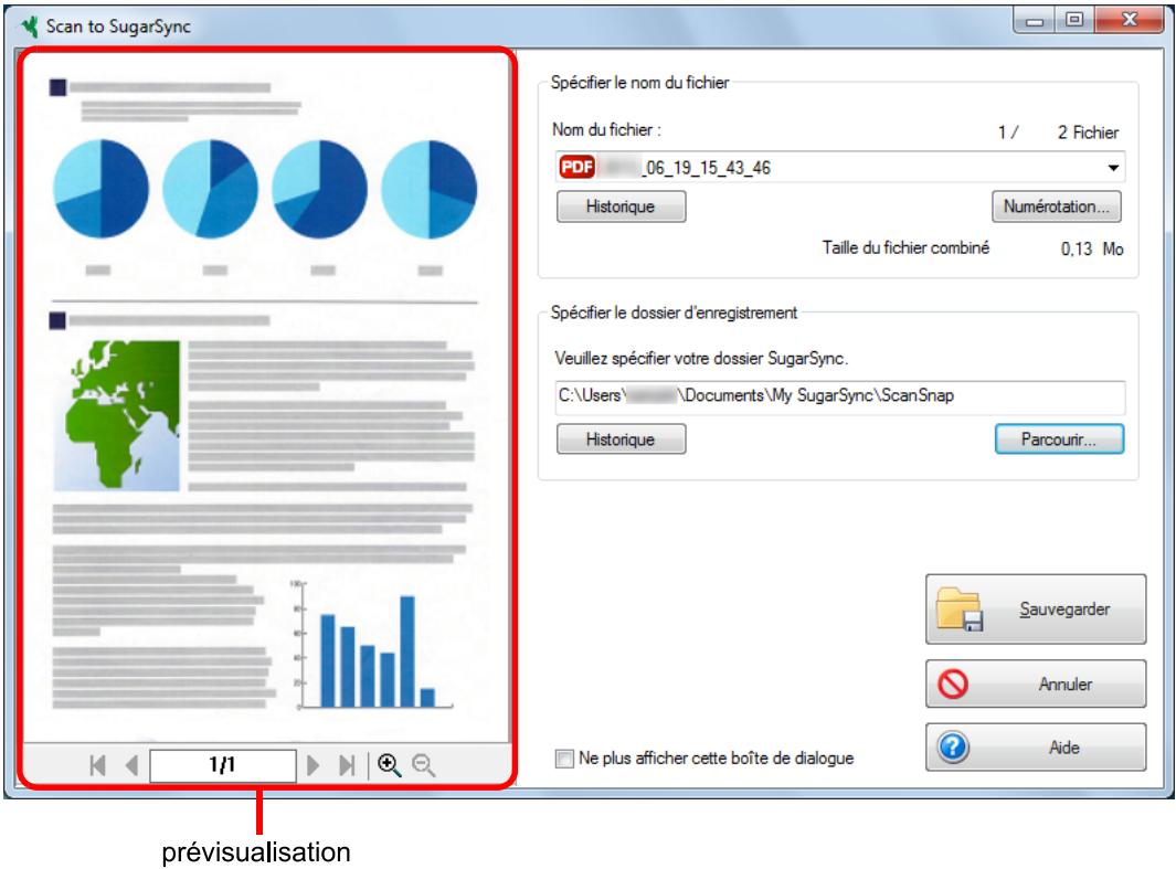 FUJIFILM SCAN SNAP IX500 - Confirmez l'image numérique dans le volet de prévisualisation. - 1