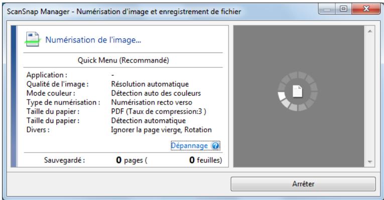 FUJIFILM SCAN SNAP IX500 - Afficher la progression de la numérisation - 1