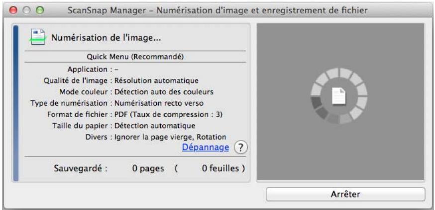 FUJIFILM SCAN SNAP IX500 - Afficher la progression de la numérisation - 1