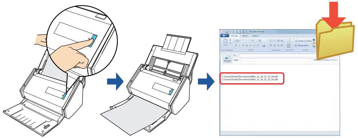 FUJIFILM SCAN SNAP IX500 - Enregistrer les données dans un dossier - 1