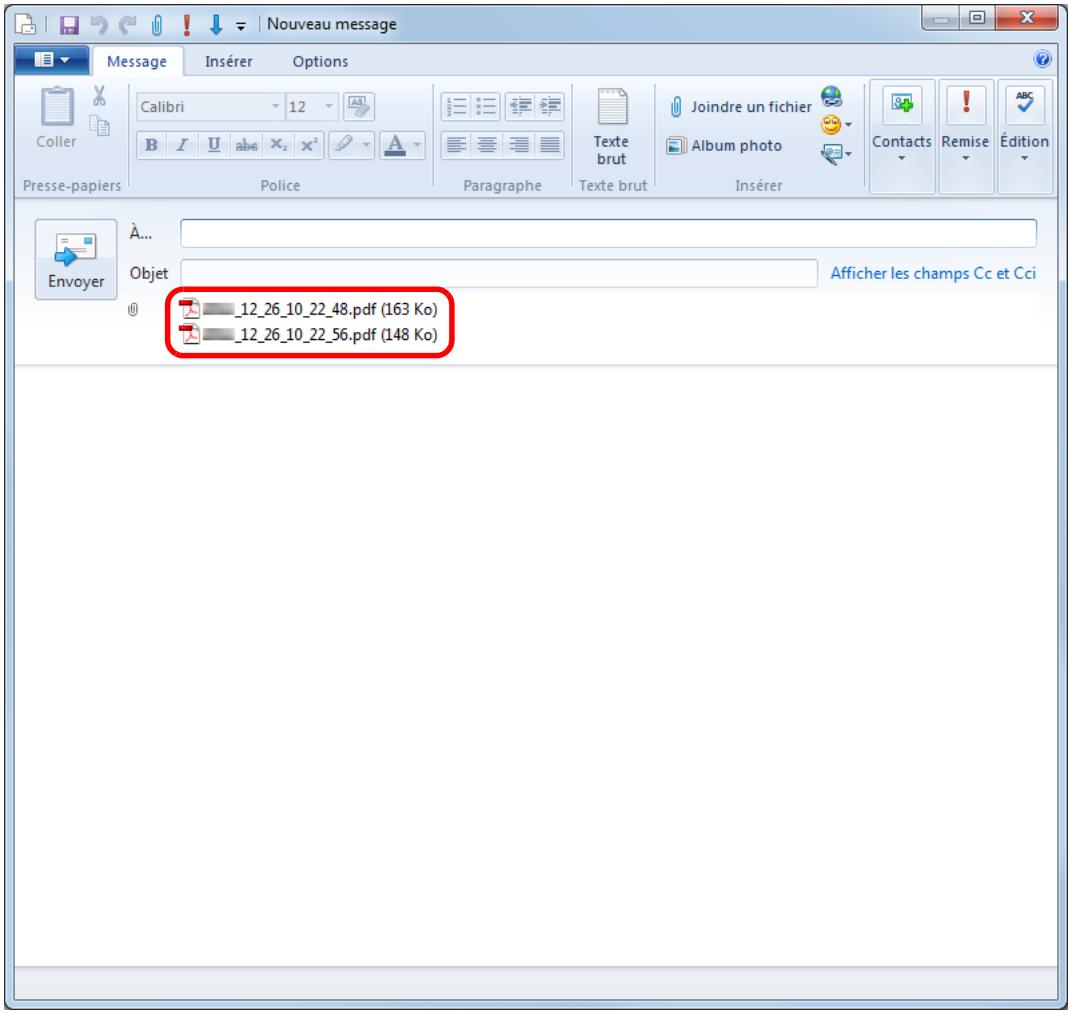 FUJIFILM SCAN SNAP IX500 - Cliquez sur le bouton joindre. - 1