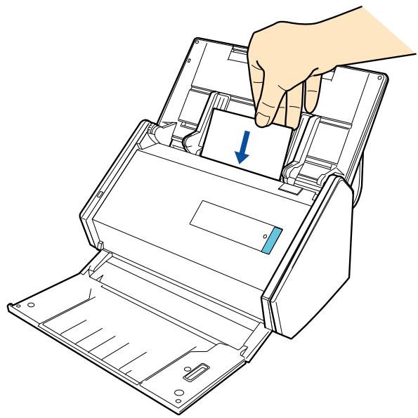 FUJIFILM SCAN SNAP IX500 - Placez une carte de visite dans le scansnap. - 1