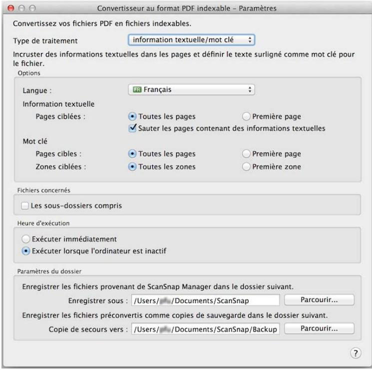FUJIFILM SCAN SNAP IX500 - Modifiez les paramètres. - 1