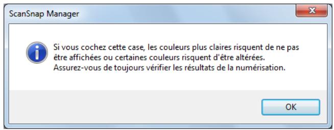 FUJIFILM SCAN SNAP IX500 - Cochez la case réduire l'effet de transparence. - 2