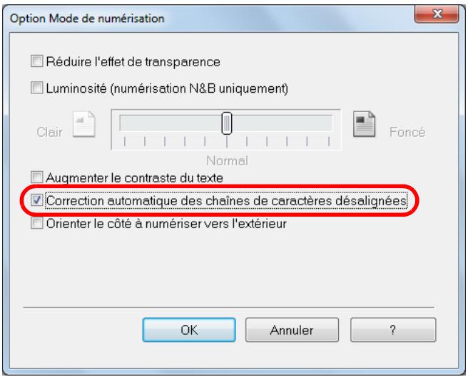 FUJIFILM SCAN SNAP IX500 - Cliquez sur le bouton option de l'onglet numérisation. - 1