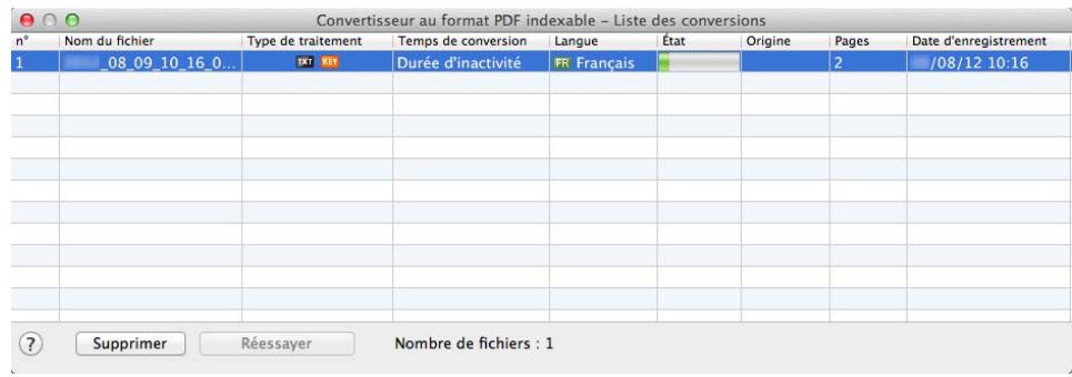 FUJIFILM SCAN SNAP IX500 - Cliquez sur l'icône convertisseur au format PDF indexable - 2