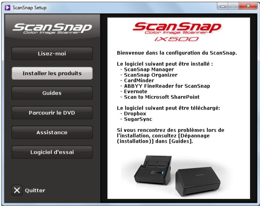 FUJIFILM SCAN SNAP IX500 - Installer le calculé - 1