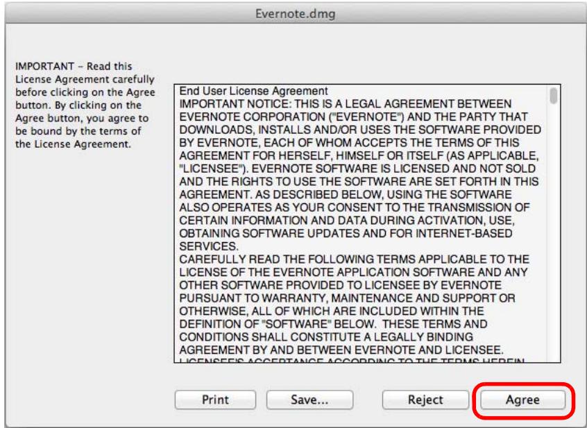 FUJIFILM SCAN SNAP IX500 - Pour accepter les termes du contrat de licence, cliquez sur le bouton agree. - 1