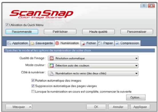 FUJIFILM SCAN SNAP IX500 - Cliquez sur le bouton détails pour passer en mode d'affichage détaillé. - 2
