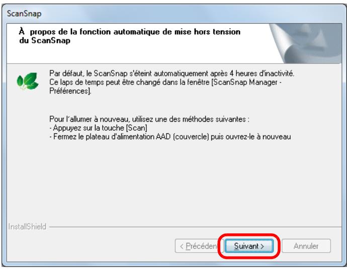 FUJIFILM SCAN SNAP IX500 - Lisez les explications et appuyez sur le bouton suivant. - 1