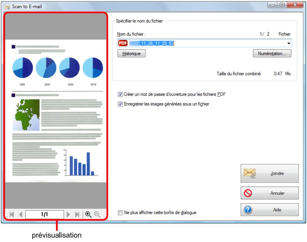FUJIFILM SCAN SNAP IX500 - Confirmez l'image numérique dans le volet de prévisualisation. - 1