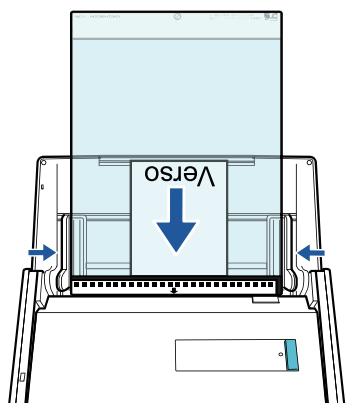 FUJIFILM SCAN SNAP IX500 - Placez l'extrémité importante le motif noir et blanc en tant que côté principal, selon la flèche. - 1