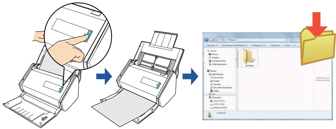FUJIFILM SCAN SNAP IX500 - Enregistrer dans le dossier d'images - 1