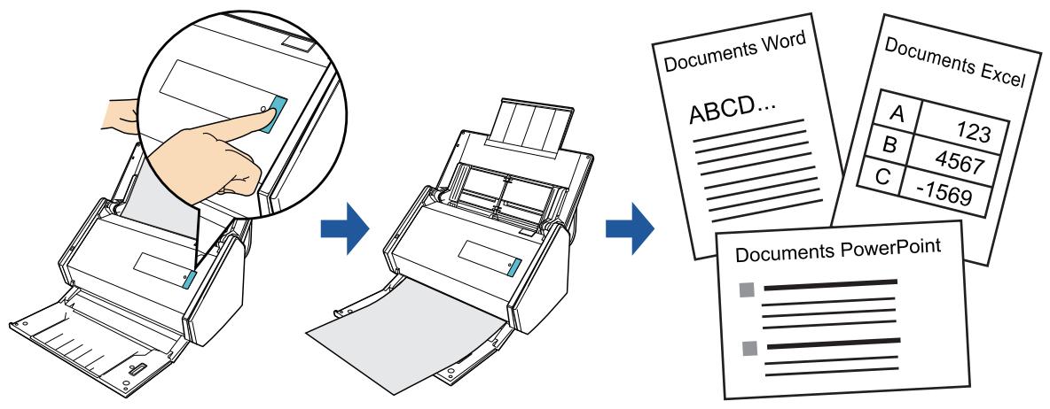 FUJIFILM SCAN SNAP IX500 - Conversion au format word/excel/powerpoint - 1