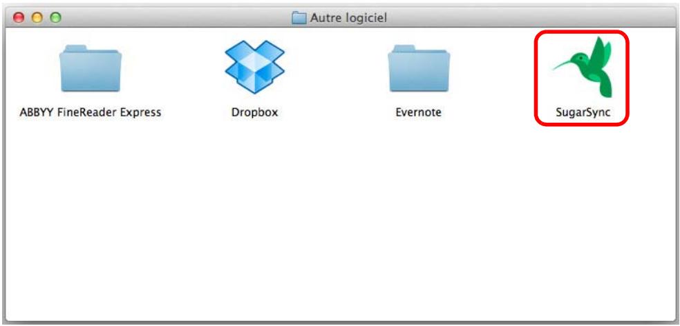 FUJIFILM SCAN SNAP IX500 - Double-cliquez sur l'icône sugarsync. - 1