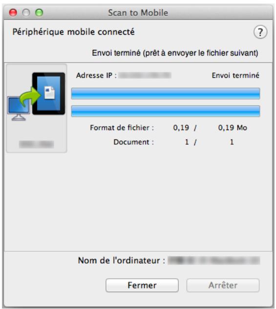 FUJIFILM SCAN SNAP IX500 - Connectez-vous sur votre ordinateur depuis le périphérique mobile. - 1