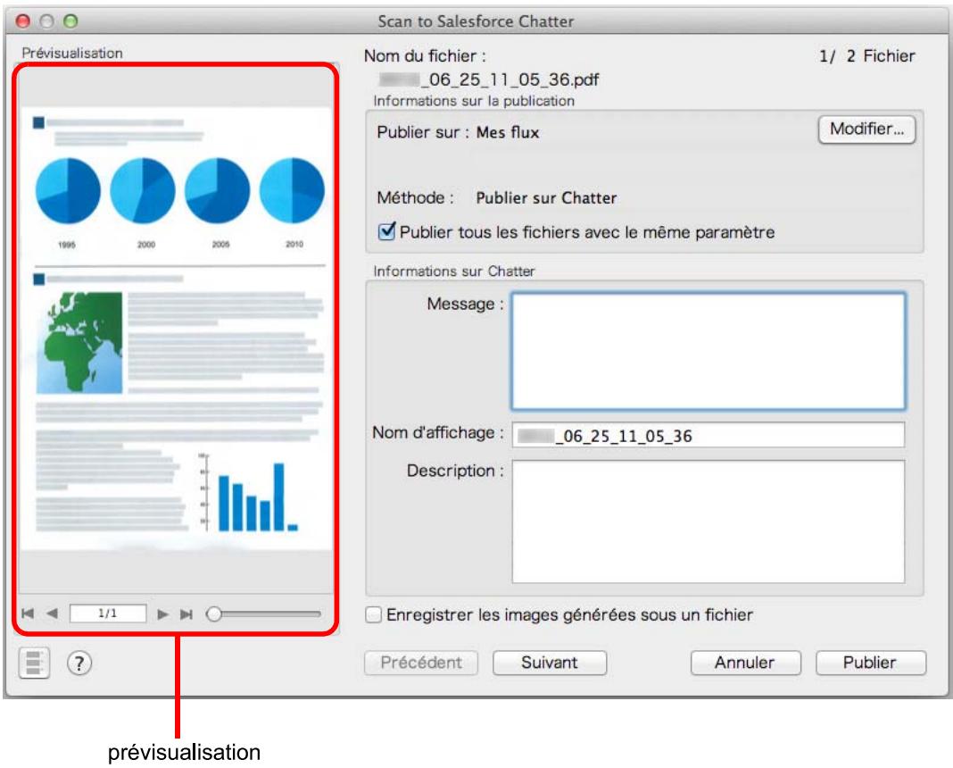 FUJIFILM SCAN SNAP IX500 - Confirmez l'image numérique dans le volet de prévisualisation. - 1