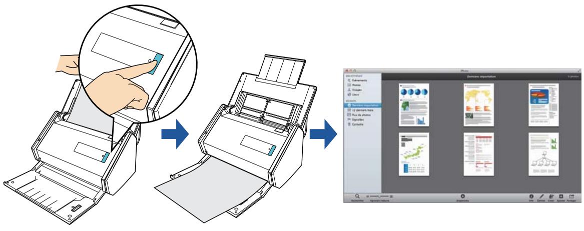 FUJIFILM SCAN SNAP IX500 - Conserver des images numérisées dans iphoto - 1