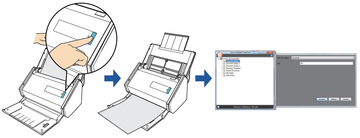 FUJIFILM SCAN SNAP IX500 - Enregistrer des données dans sharepoint - 1