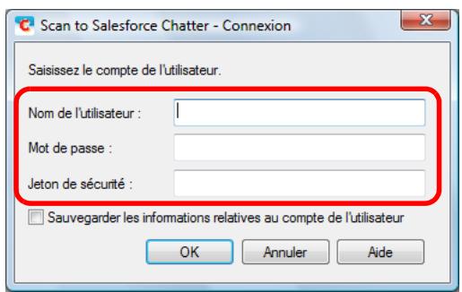 FUJIFILM SCAN SNAP IX500 - Saisissez votre nom d'utilisateur et votre mot de passe puis cliquez sur le bouton OK. - 1