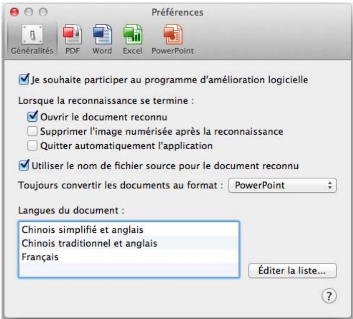 FUJIFILM SCAN SNAP IX500 - Préférences - 5