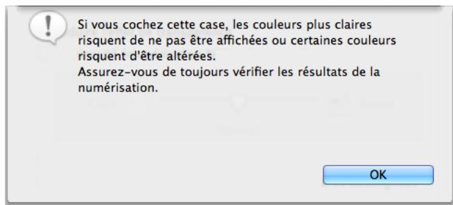 FUJIFILM SCAN SNAP IX500 - Cochez la case réduire l'effet de transparence. - 2