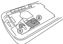 SAGEM NC - Insertion de la carte mémoire - 1