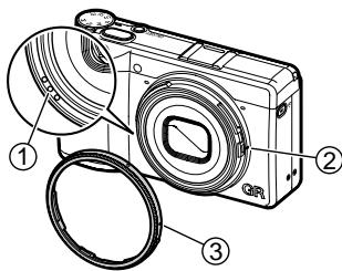 RICOH PHOTONUM.COMPACTGR II STREET EDITION - Retirer la bague d'objectif - 1