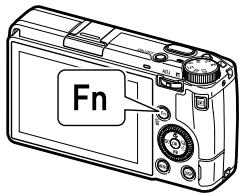 RICOH PHOTONUM.COMPACTGR II STREET EDITION - Utilisation de la touche fn - 1
