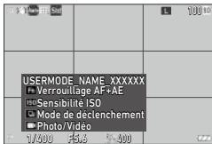 RICOH PHOTONUM.COMPACTGR II STREET EDITION - Placez le sélecteur de mode sur U1, U2 ou U3 en mode prise de vue. - 1