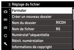 RICOH PHOTONUM.COMPACTGR II STREET EDITION - Formatage d'une carte mémoire - 2