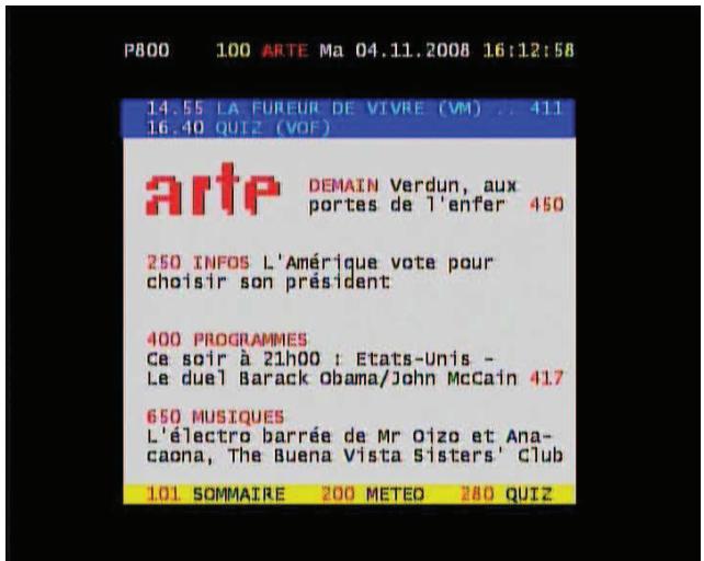 VISIOSAT TVS 7600 TNTSAT - Vi.5 choix des langues audio - 3