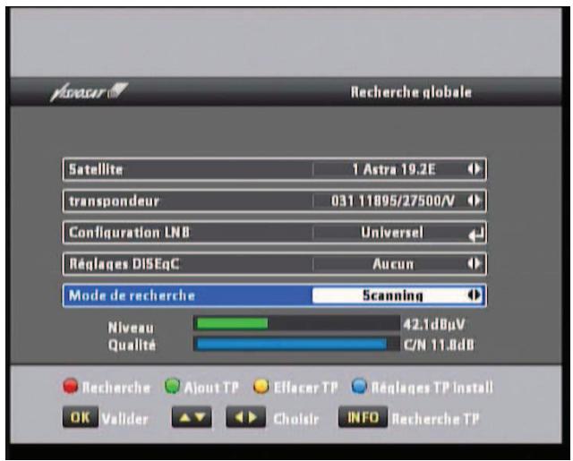 VISIOSAT TVS 7600 TNTSAT - V.5.2 règles diseqc - 1