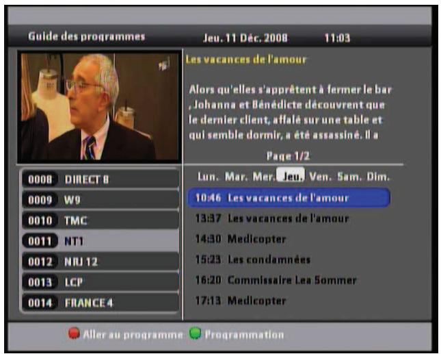 VISIOSAT TVS 7600 TNTSAT - VI.4 guide électronique des programmes (EPG) - 2