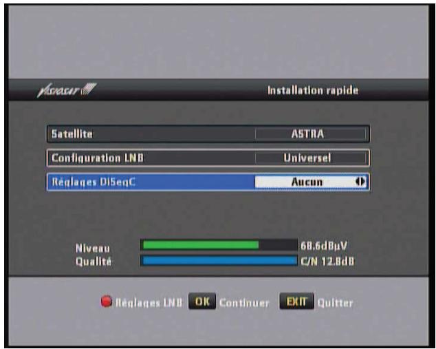 VISIOSAT TVS 7600 TNTSAT - V.5.1 modification de la configuration LNB - 1