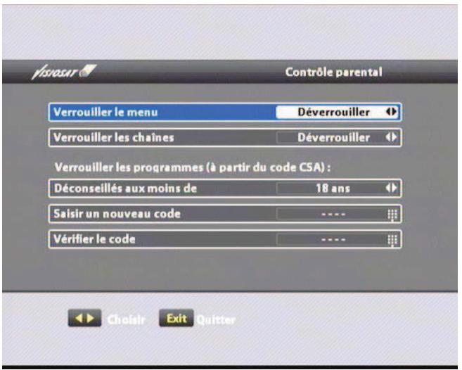 VISIOSAT TVS 7600 TNTSAT - V.4.2 contrôle parental - 1