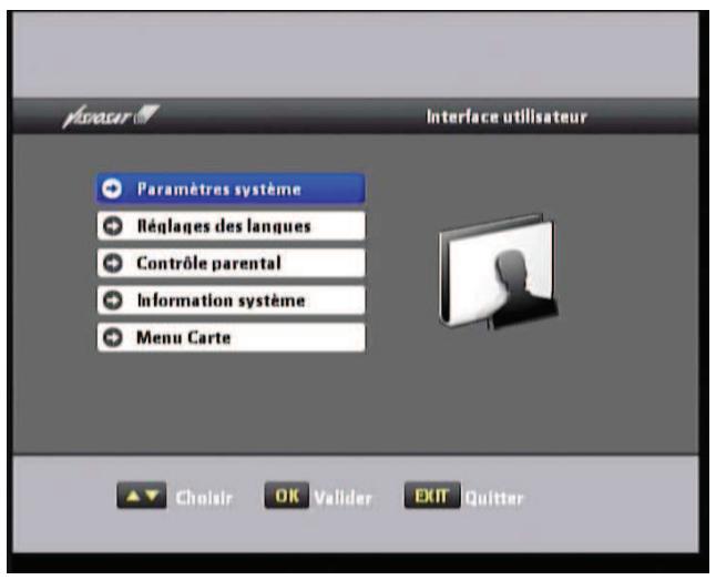 VISIOSAT TVS 7600 TNTSAT - V.4.1 paramètres système - 1