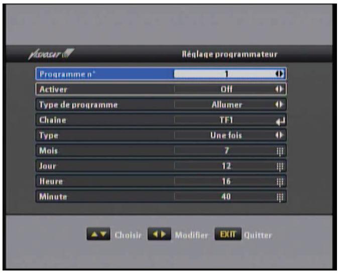 VISIOSAT TVS 7600 TNTSAT - V.2. a réglage de l'heure locale - 3