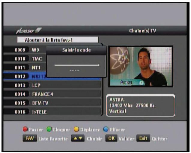 VISIOSAT TVS 7600 TNTSAT - Blocage de chaînes - 1