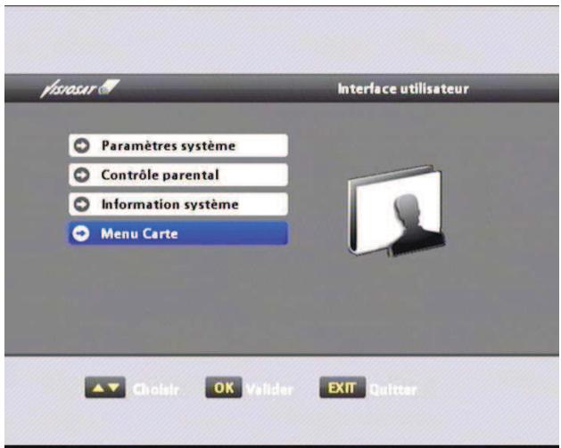 VISIOSAT TVS 7600 TNTSAT - V.4.4 menu carte - 1