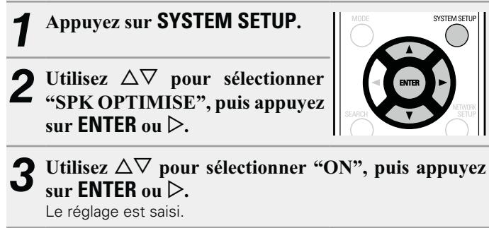 DENON D-F109N BKBK - Réglage du filtre d'optimisation pour le système d'enceinte sc-f109 (vendu séparation) - 1