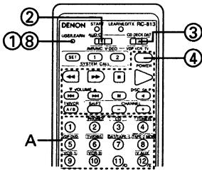 DENON AVC-A1SE - 7-4 Fonction d'apprentissage de la télécommande - 3