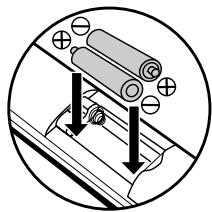 DENON DBP-2010 - Chargement des piles - 2